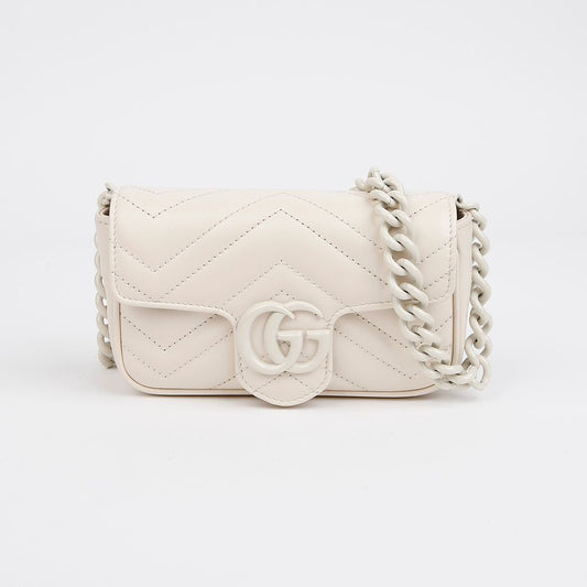 Gucci GG Marmont Belt Bag White 155790624 [P]