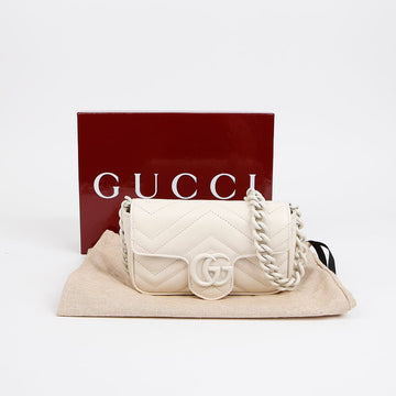 Gucci GG Marmont Belt Bag White 155790624