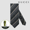 Gucci Interlocking Tie Gray stamp: 499696 4B002 1265 127476208 [P]