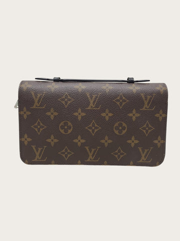 LOUIS VUITTON Marron Monogram Zippy Wallet 156210848