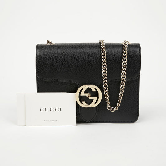 GUCCI インターロッキングチェーンショルダークロスバッグ 155912112 [P]