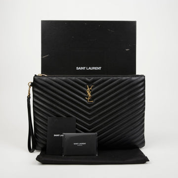 SAINT LAURENT モノグラム ドキュメント ホルダー クラッチ 155912260