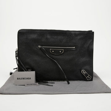 BALENCIAGA Klassische Metallic Edge Medium Clutch 155994623