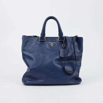 PRADA Metal-Logo Tote Schultertasche 155994221