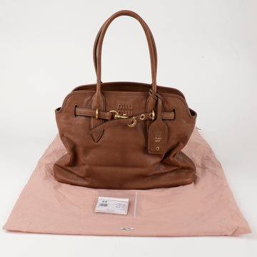 Miu Miu Avenue Medium Tote Shoulder Bag 155730763