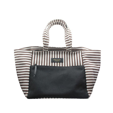 OTHER BRAND ディープブラウンストライプビッグトートバッグ 156215943