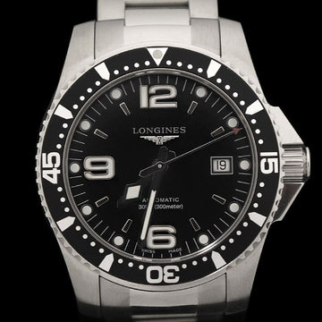 LONGINES L3.642.4.56.6 41MM スチール オートマチック ハイドロコンケスト メンズ 時計 156216907