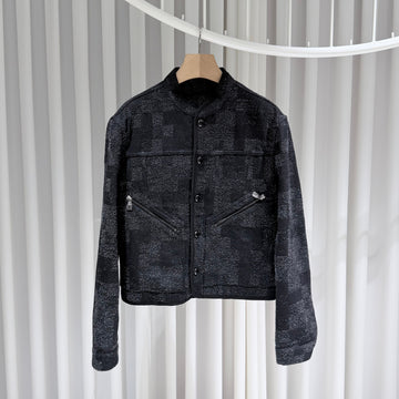 LOUIS VUITTON (S+/48) / 25SS Camouflage Boucle Denim Jacke Schwarz 156219045