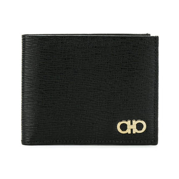 Salvatore Ferragamo Double Gancini Wallet Black 66-A063 0685950 151630899