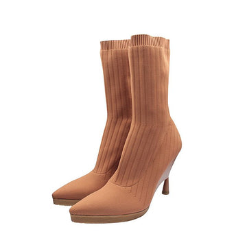 GIA/RHW Mocha Muse Sock Boots 156226067