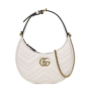 Gucci White GG Marmont Chain Mini Hobo Shoulder Bag 699514 DTDHT 9022 152537812