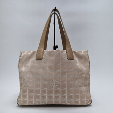 CHANEL ニュートラベル CCロゴ ジャカード トートバッグ ラージ(トップグレード, 希少カラー) 156235142