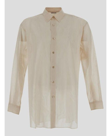 Auralee Hard Twist FINX Organdy Stripe Shirt Light 152201866