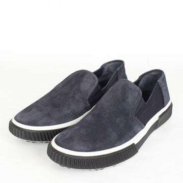 Prada Gabardine Suede Slip-On Sneakers Navy 9(280) 156242200