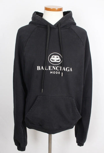 BALENCIAGA Hoodie mit Logo Schwarz M 156242233
