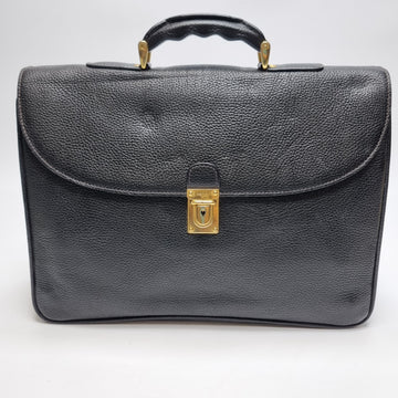 Fendi Leather Gold Briefcase Unisex Document Bag Vintage Style 604-69 156242884