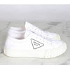 PRADA Dreieck-Logo Gabardine Stoff Sneaker Weiß 36.5(235) 156242899 [P]