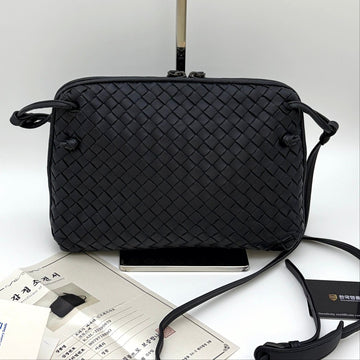 Bottega Veneta Intrecciato Nodini Crossbody Bag Black 156243142
