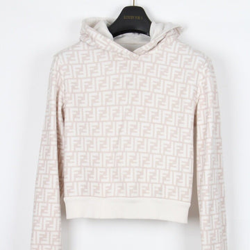 Fendi Reversible Oversized Crop Hoodie 156243175