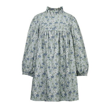 BONPOINT Kids Floral High Neck Dress 156244397