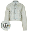 Vivienne Westwood Light Blue Cropped Denim Jacket 156244900 [P]