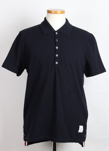 Thom Browne Side Slit PK T-Shirt Navy 2(100) 156245032