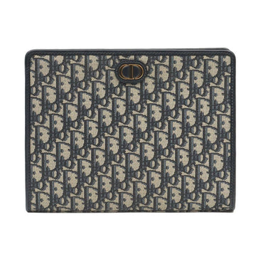 Dior Blue Oblique Jacquard 30 MONTAIGNE Pouch Clutch 156245101