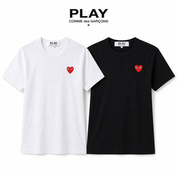 Comme Des Garcons Red Logo Women's Short Sleeve T-Shirt 156245535