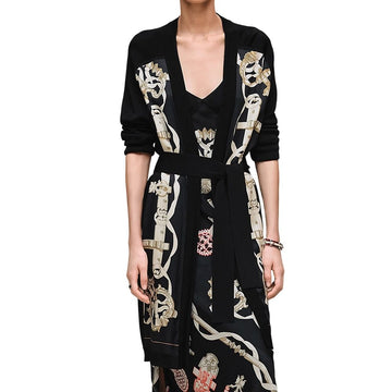 Hermes Women's Remix Long Sleeve Twill Cardigan H6E2818DU0236 156245588