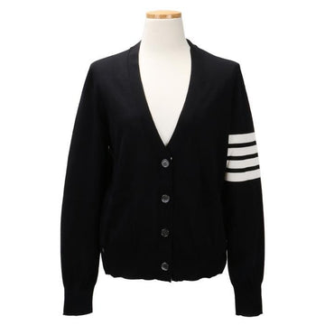 Thom Browne Wool 4-Bar Relaxed V-Neck Cardigan 79548478