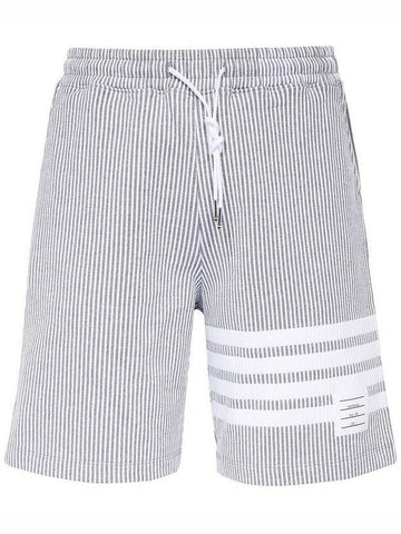 THOM BROWNE 4-Balken Streifen Loopback Baumwolle Seersucker Shorts MJQ166A J0063 055 133044837