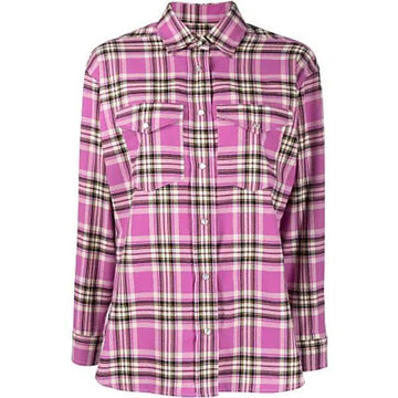 ISABEL MARANT MAYOLA (チェックフランネルシャツ) (CH0006FA A1I39E BURD) 75896054