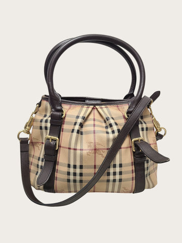 Burberry Haymarket Check Tote Shoulder Bag 156245675