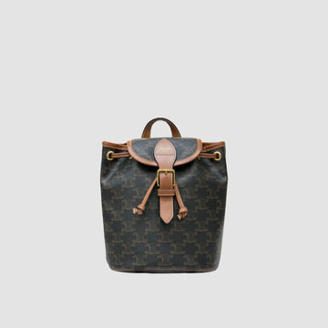 CELINE ミニ ポルコ バックパック トリオンフ キャンバス 197662CAS 156245985