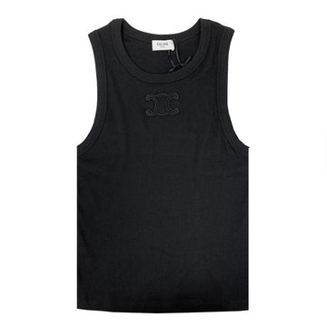 CELINE Triofe Logo Patch Tanktop Ärmellos 26SS 2X45N2P33 156246031