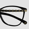 CHANEL Metallisches CC-Logo Brille CH3408Q A75226 C622 Quadrat Acetat 52mm 156246205 [P]