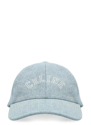 Celine Cotton Denim Baseball Cap 151055093