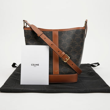CELINE トリオペ スモール バケット ショルダーバッグ 155912028