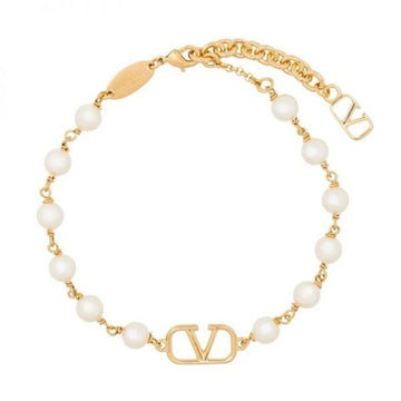 VALENTINO V Logo Armband mit Perlendekor 147521723