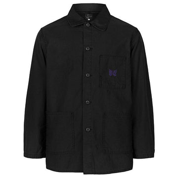 NEEDLES 26SS ブラック カバーオール リバースド サテン ジャケット SX168 BLACK 156275947