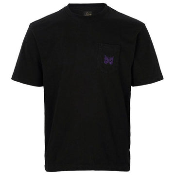 Needles Black Logo Embroidered Pocket T-Shirt 26SS 156276875