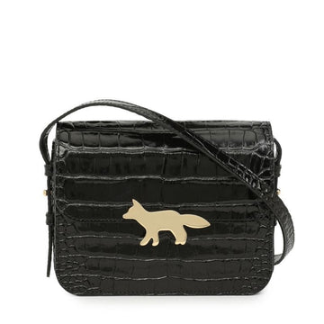 MAISON KITSUNE Eddy Krokodil Prägung Schulter Crossbody Tasche 156282457