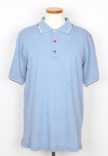 Kiton Short Sleeve Polo Shirt with Stitch Detail L 156282773