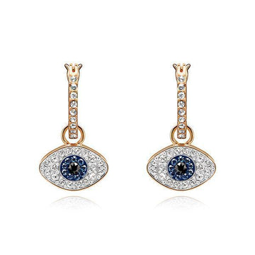 SWAROVSKI シンボリック・イーヴル・アイ・フープ・イヤリング 5425857 40266587