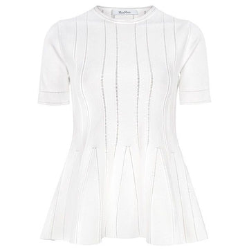 MaxMara 25FW White Epoche Short Sleeve Knit EPOCHE 001 141933494