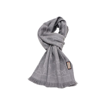 Gucci GG Jacquard Pattern Knit Wool Scarf Muffler 133483 kk23214147 156290633