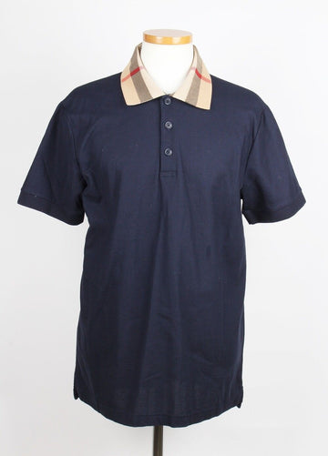 BURBERRY Polo-T-Shirt mit Kragen marineblau L 156292315