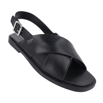 PRADA Seitenlogo Cross-Strap Slides 156292439