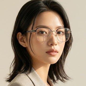 Moncler Eyeglass Frame ML5180D 032 Gold Luxury Metal Square Asian Fit 118696970
