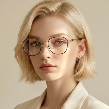 Moncler Eyeglasses Frame ML5108 032 Lightweight Luxury Metal Square Windsor Rim 118697048